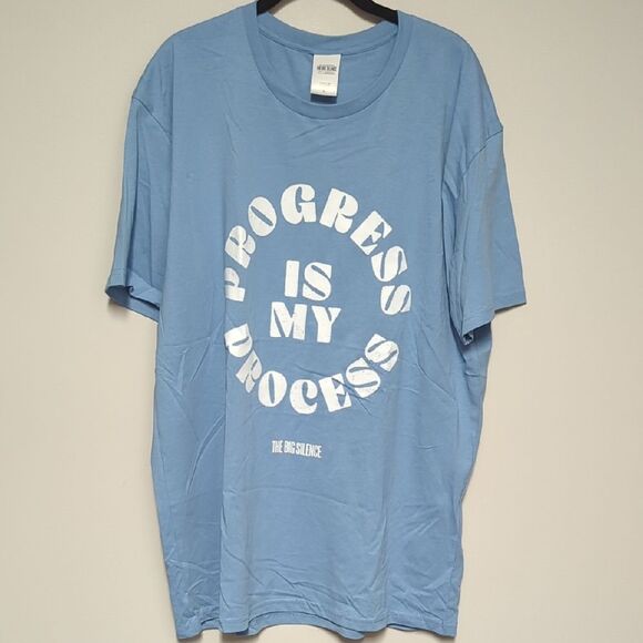 The Big Silence Blue Short Sleeve Tee - Picture 1 of 6